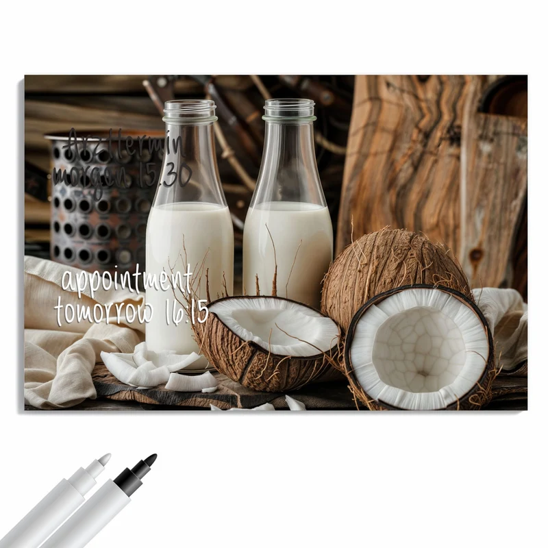 Metall Magnettafel - Kokosmilch