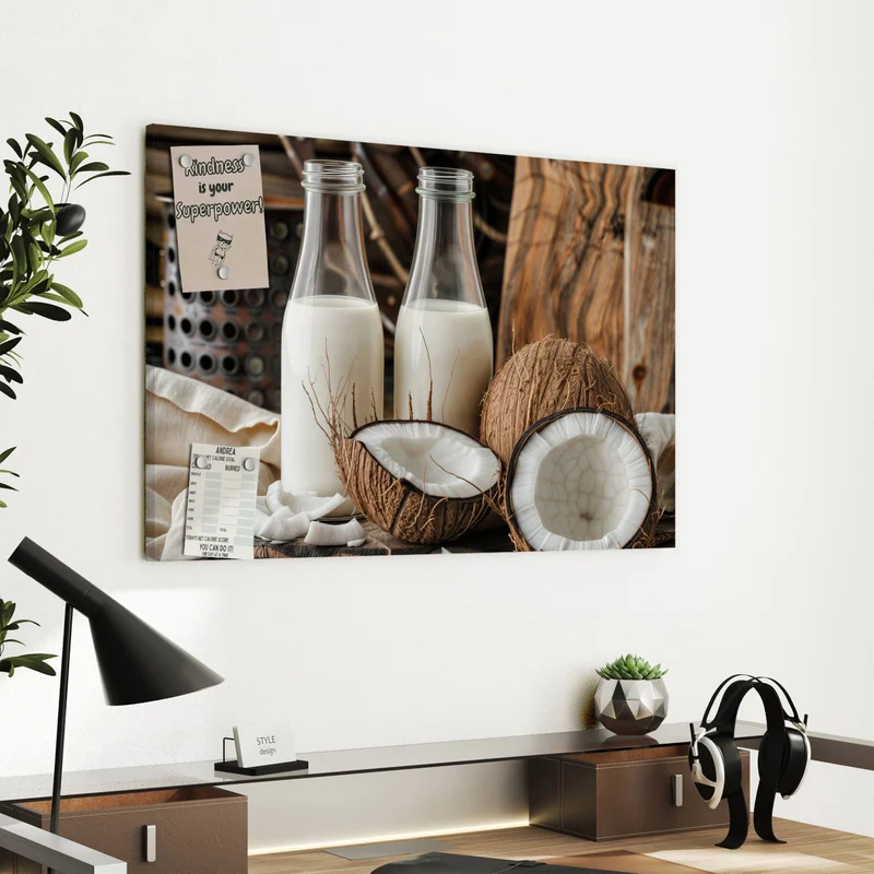 Metall Magnettafel - Kokosmilch