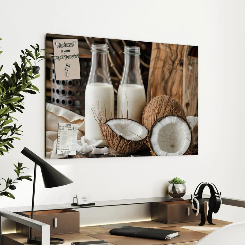 Metall Magnettafel - Kokosmilch