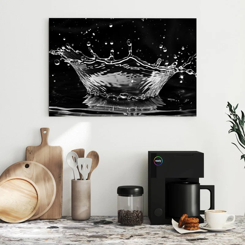 Metall Magnettafel - Wasserkrone