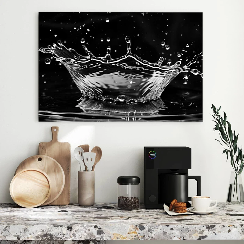 Metall Magnettafel - Wasserkrone