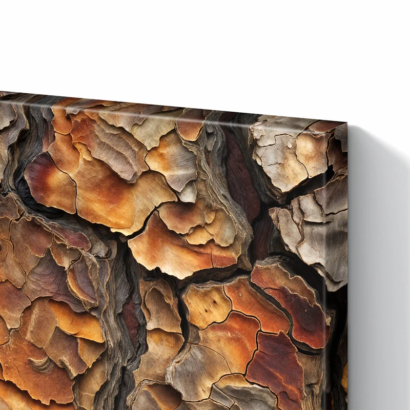 Metall Magnettafel - Baumrindenstruktur