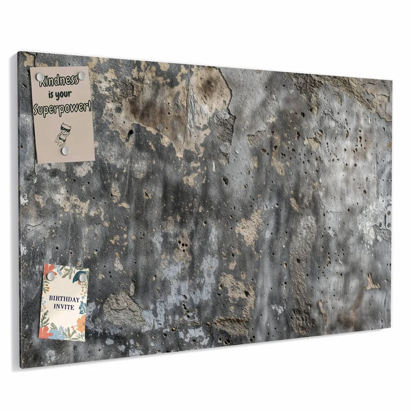 Metall Magnettafel - Raue Betonwand