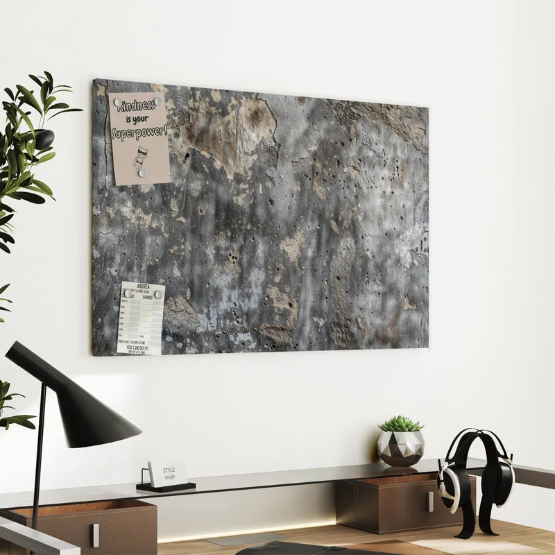 Metall Magnettafel - Raue Betonwand