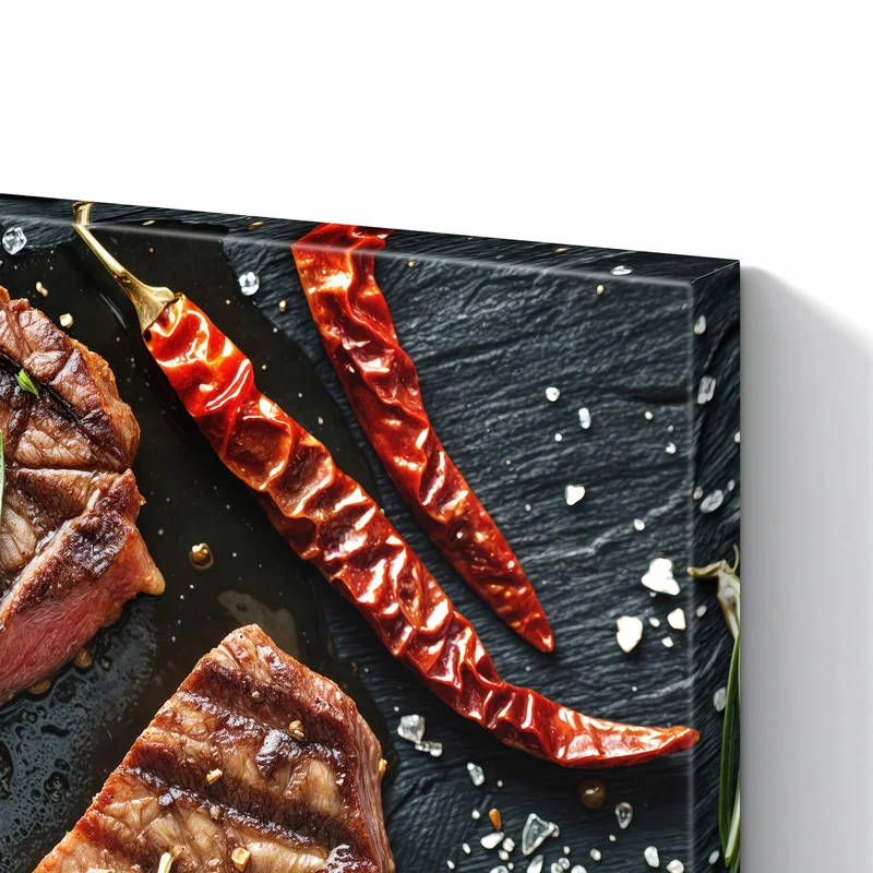 Metall Magnettafel - Saftiges Rosmarinsteak