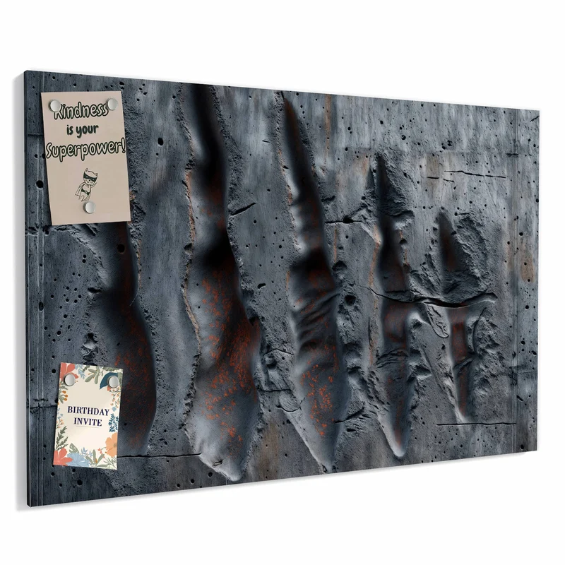 Metall Magnettafel - Rostspuren im Beton