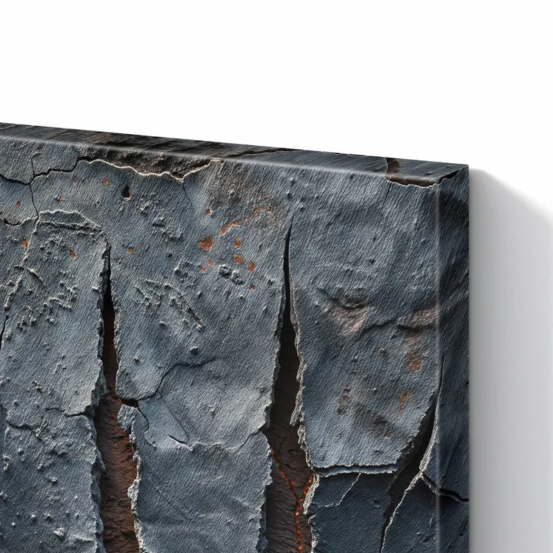 Metall Magnettafel - Rissiger Fels
