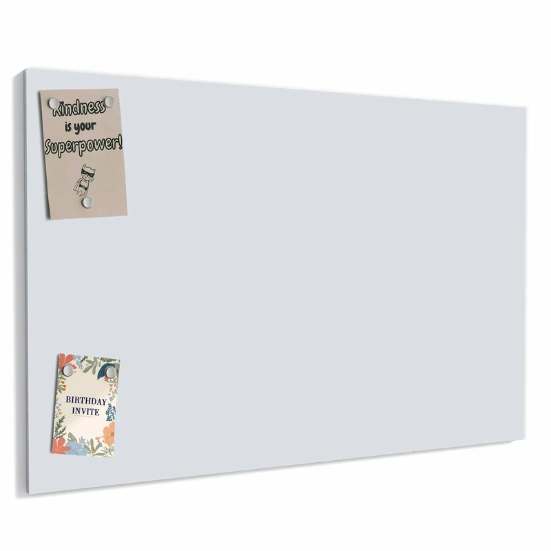 Metall Magnettafel - Hellgrauer Hintergrund