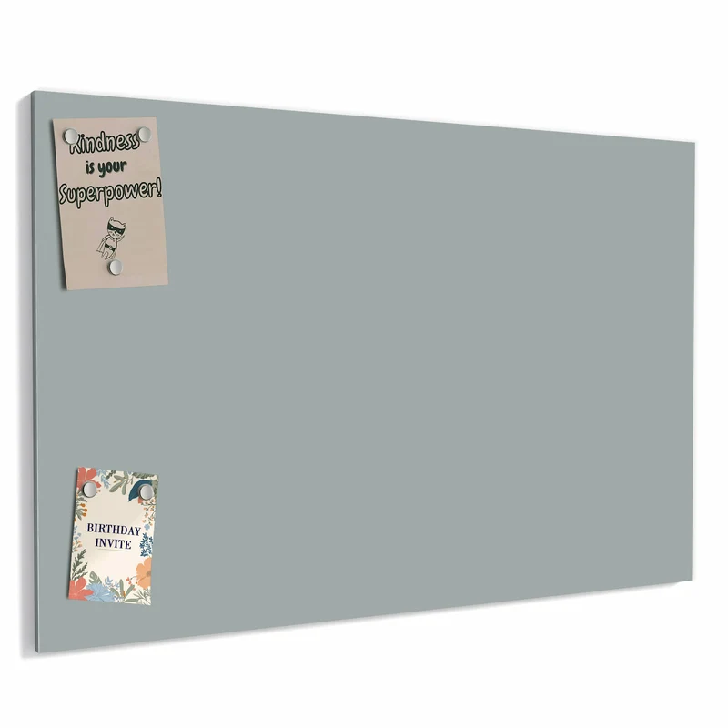 Metall Magnettafel - Nebelgrau