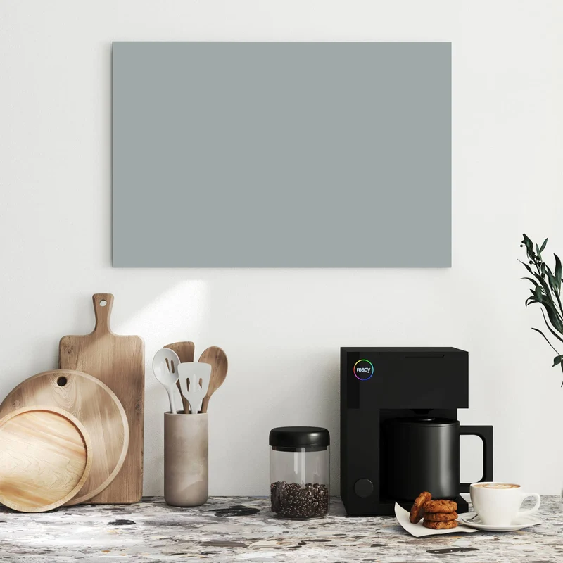 Metall Magnettafel - Nebelgrau