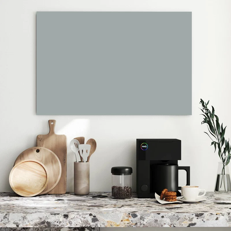 Metall Magnettafel - Nebelgrau