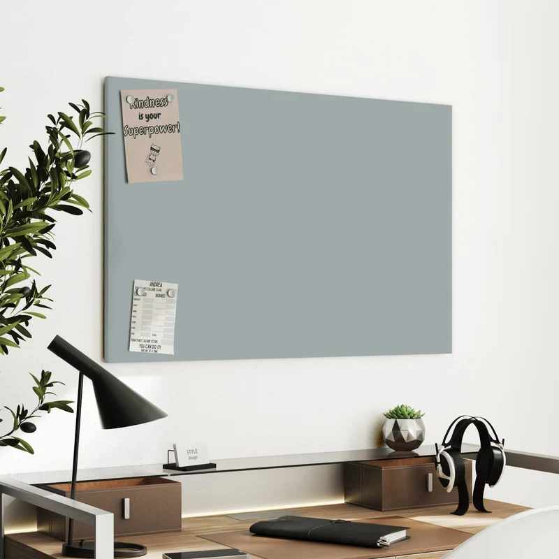 Metall Magnettafel - Nebelgrau