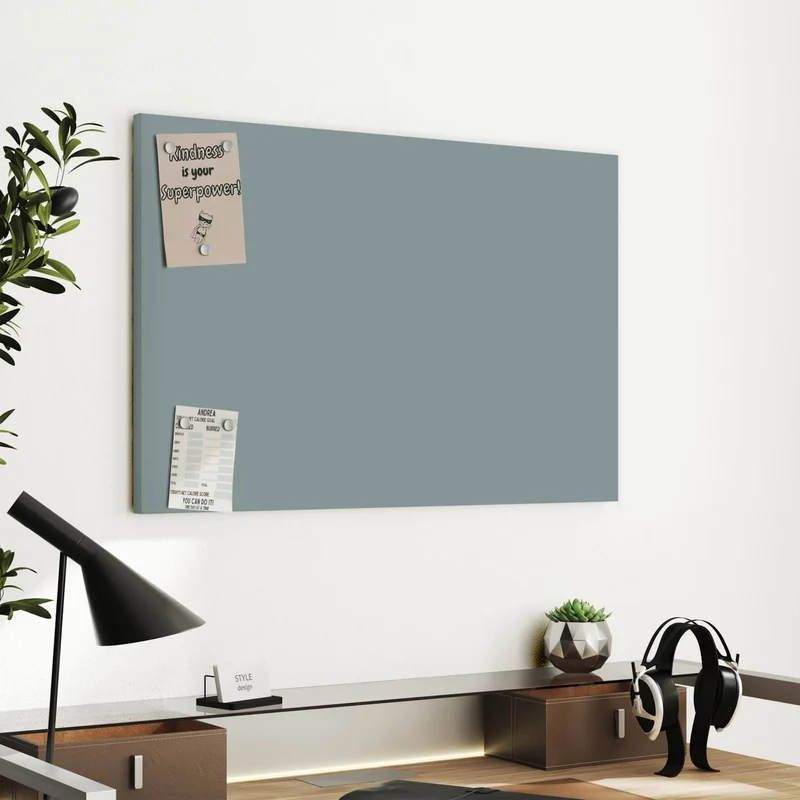 Metall Magnettafel - Steingrau