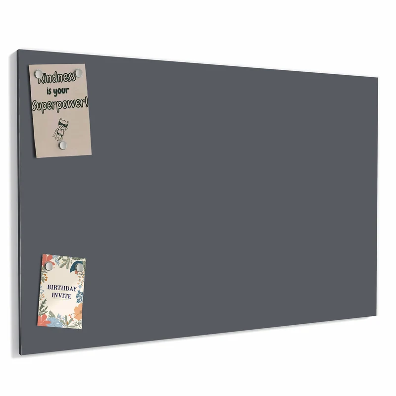 Metall Magnettafel - Dunkelgrauer Hintergrund