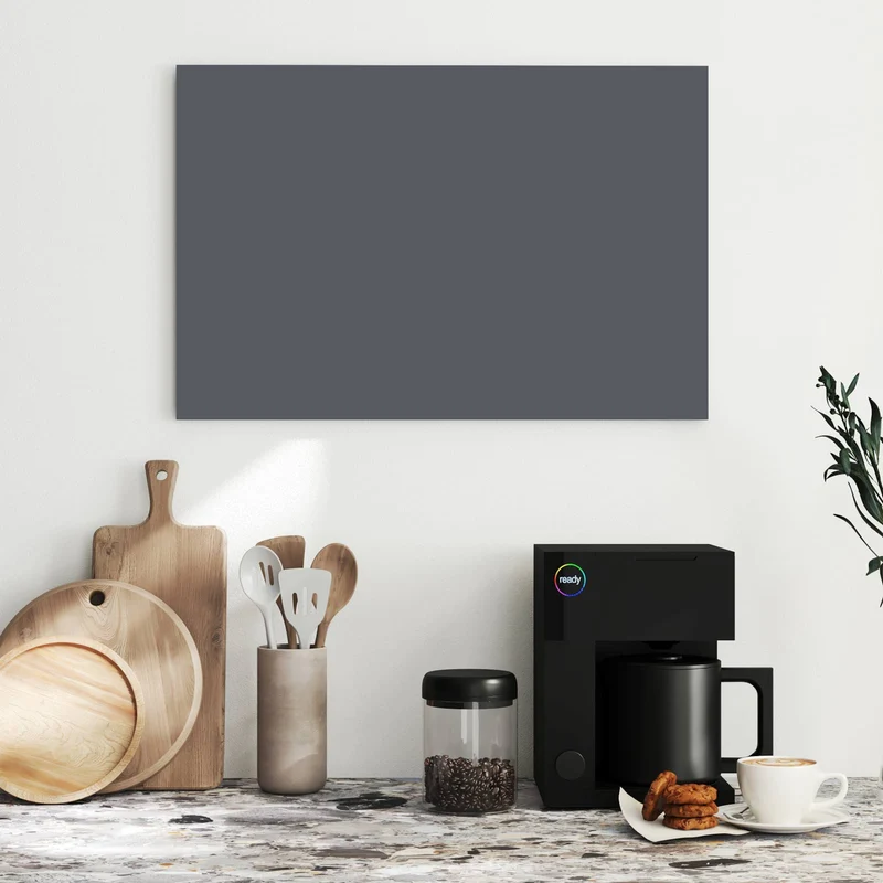 Metall Magnettafel - Dunkelgrauer Hintergrund