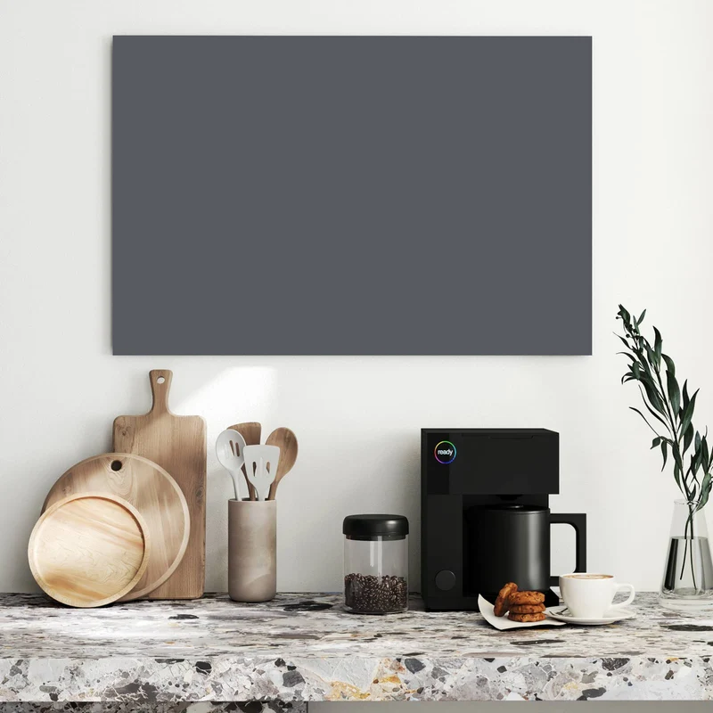 Metall Magnettafel - Dunkelgrauer Hintergrund