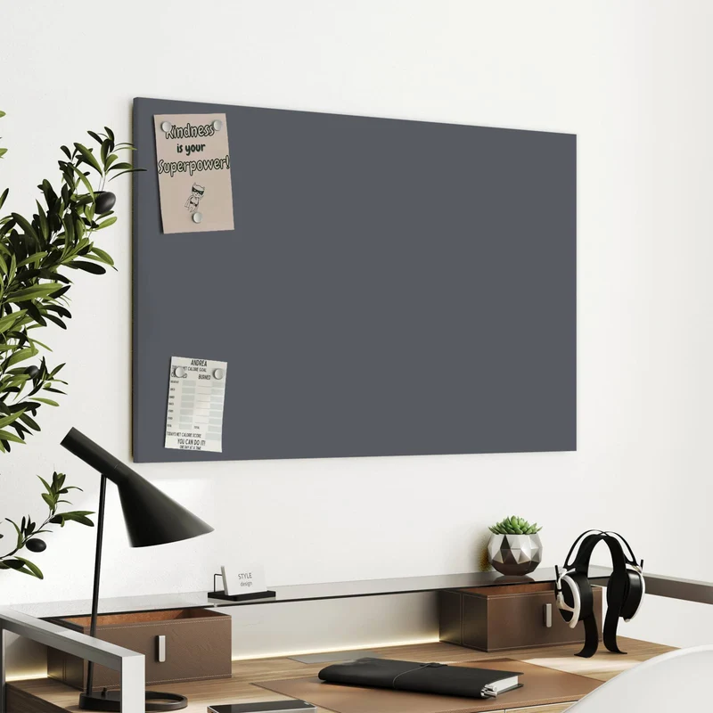 Metall Magnettafel - Dunkelgrauer Hintergrund