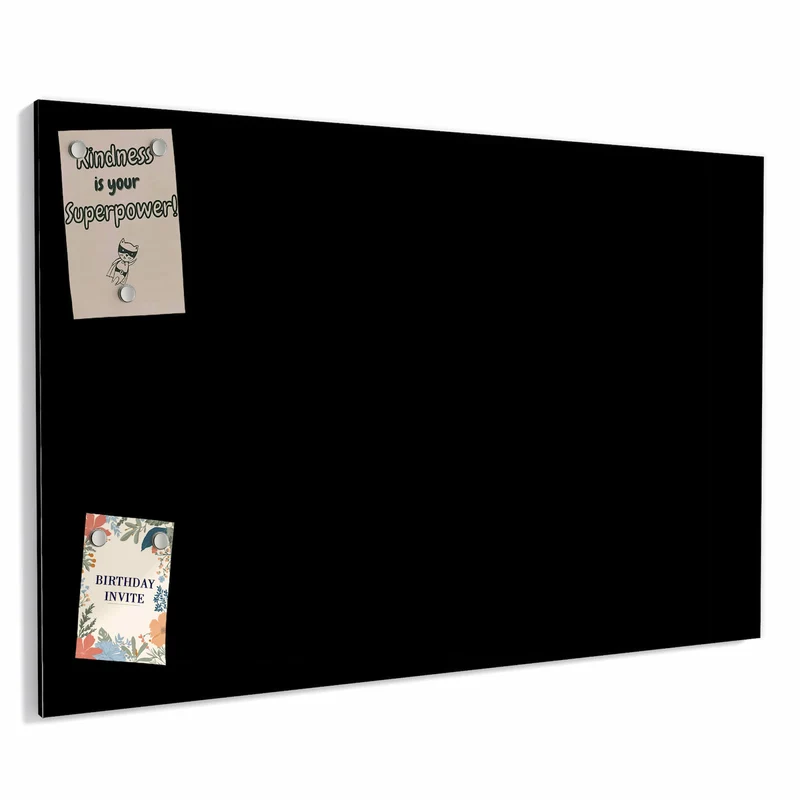 Metall Magnettafel - Schwarzer Hintergrund