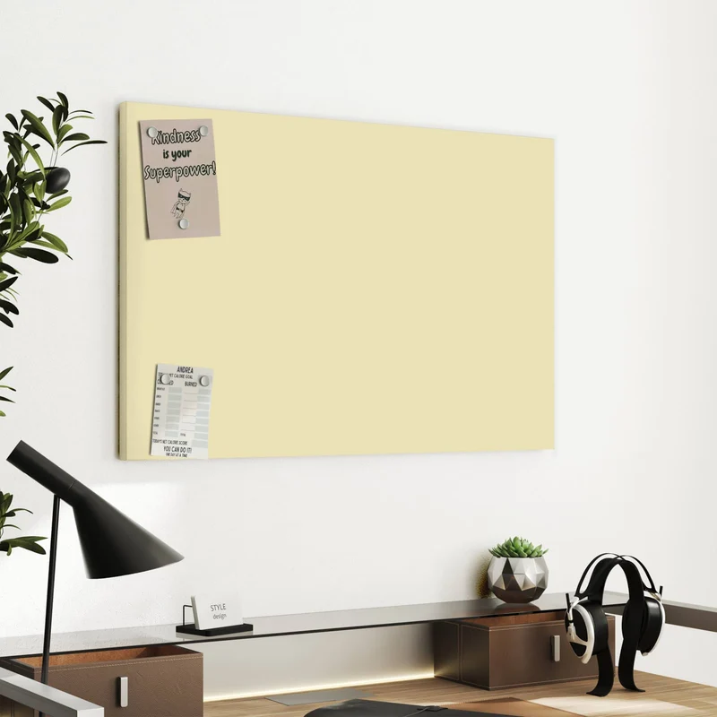 Metall Magnettafel - Sandbeige
