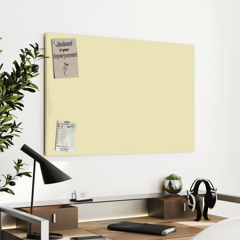 Metall Magnettafel - Sandbeige