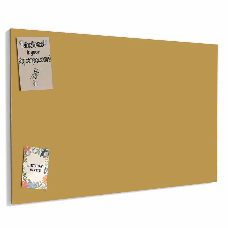 Metall Magnettafel - Khakibrauner Hintergrund
