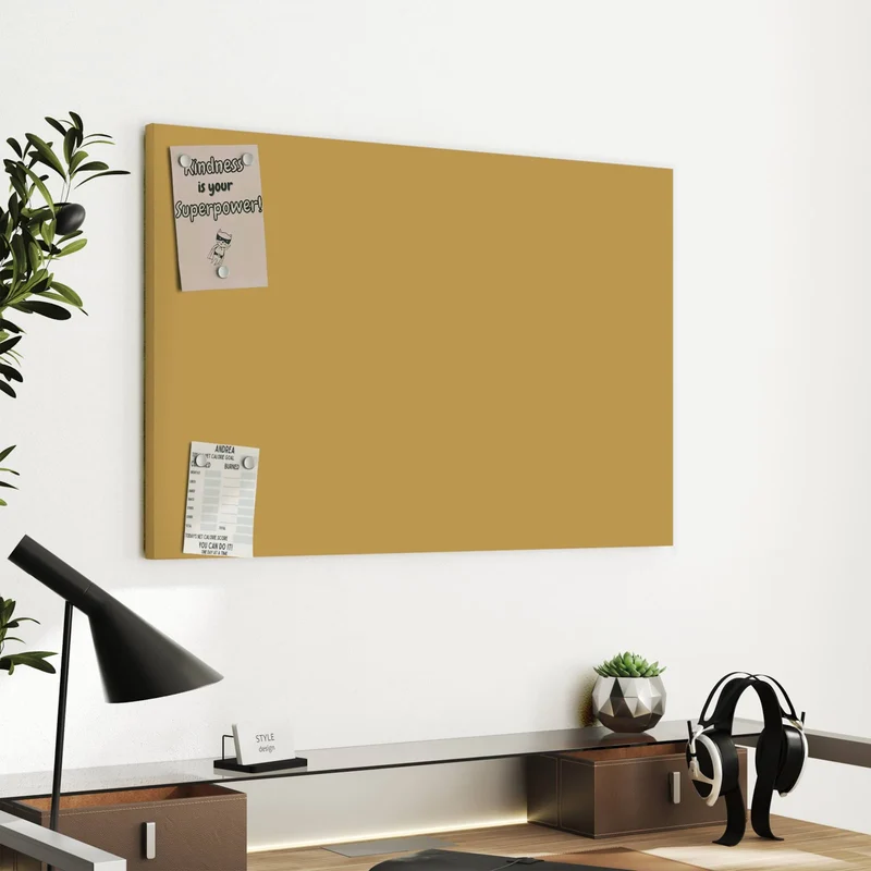 Metall Magnettafel - Khakibrauner Hintergrund