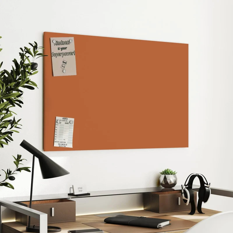 Metall Magnettafel - Terrakotta