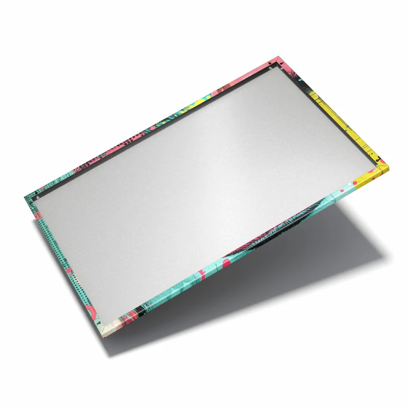 Metall Magnettafel - Gesicht in Gelb und Pink