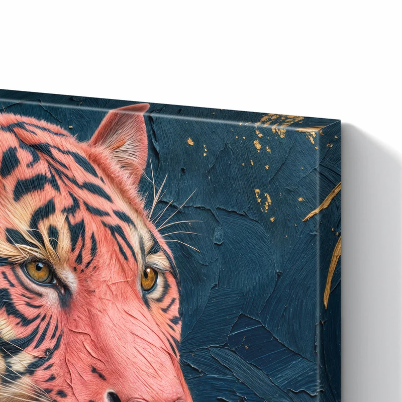 Metall Magnettafel - Pinker Tiger