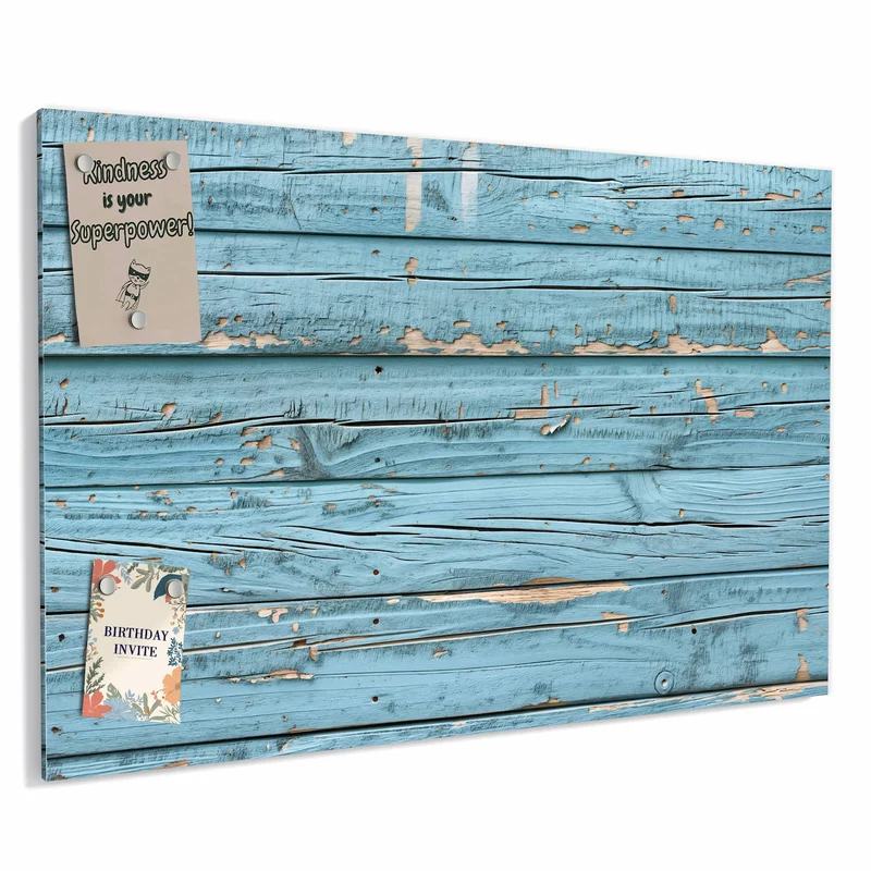 Metall Magnettafel - Abblätterndes Hellblau