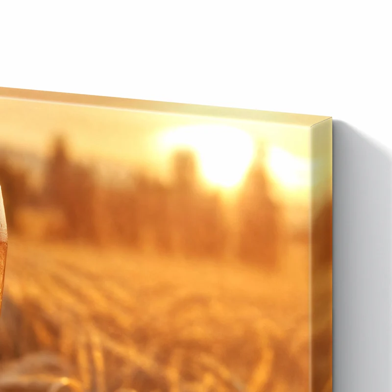 Metall Magnettafel - Biergläser im Kornfeld