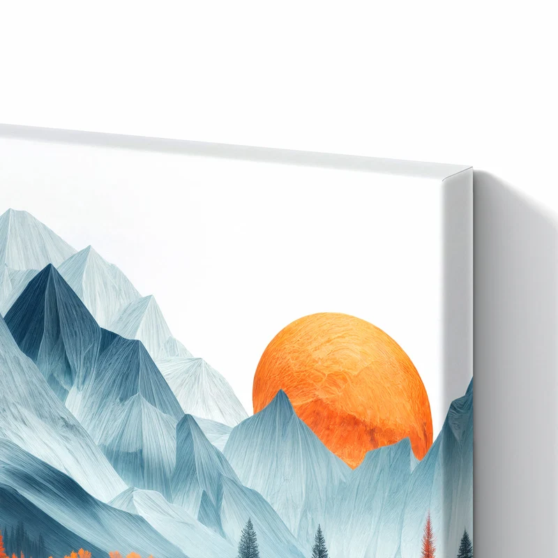 Metall Magnettafel - Berge mit Spiegelung