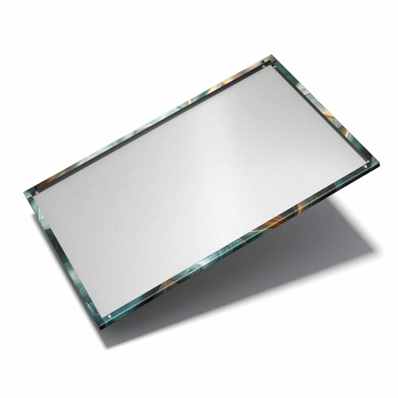 Metall Magnettafel - Dreiecke mit Goldkanten