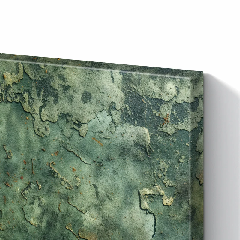 Metall Magnettafel - Moosgrüne Wand