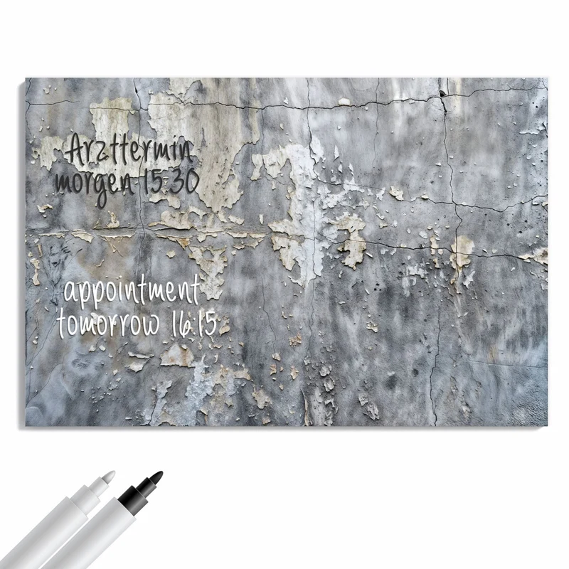 Metall Magnettafel - Abblätternde Wand