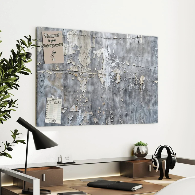 Metall Magnettafel - Abblätternde Wand