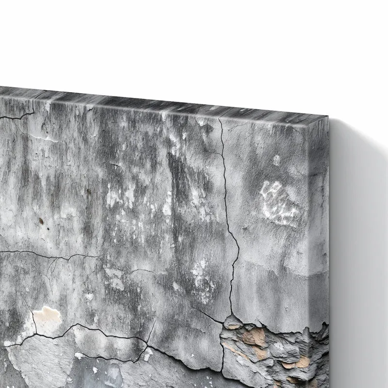 Metall Magnettafel - Grauer Putz mit Rissen
