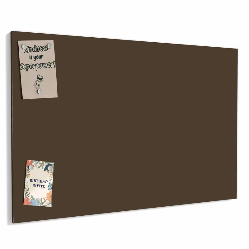 Metall Magnettafel - Mokkabrauner Hintergrund