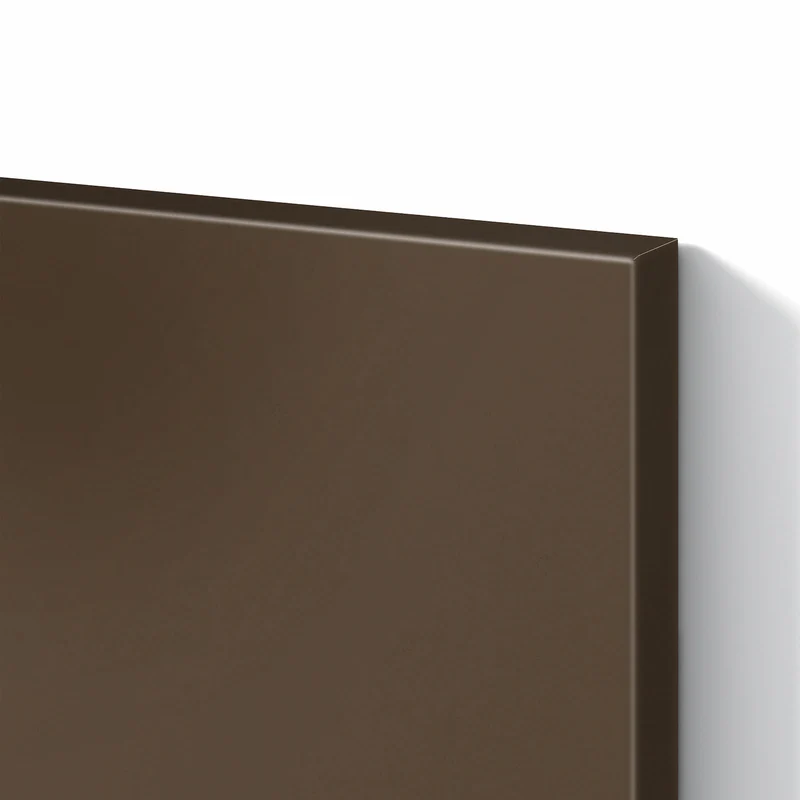 Metall Magnettafel - Mokkabrauner Hintergrund