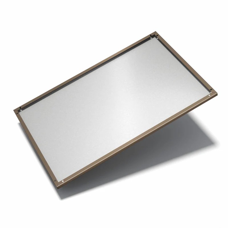 Metall Magnettafel - Mokkabrauner Hintergrund