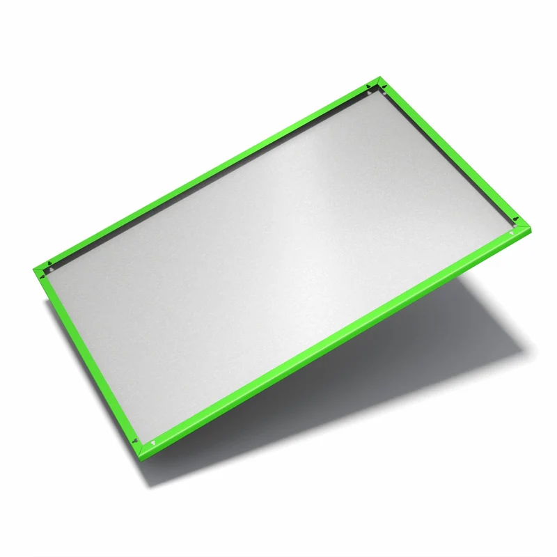 Metall Magnettafel - Neongrüner Hintergrund