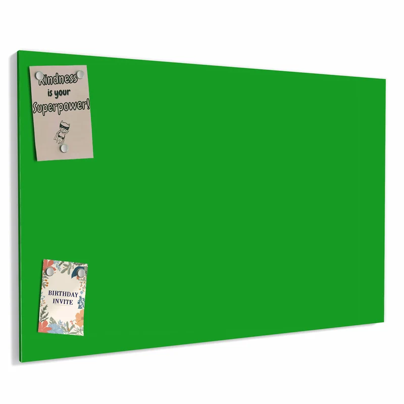 Metall Magnettafel - Grasgrüner Hintergrund
