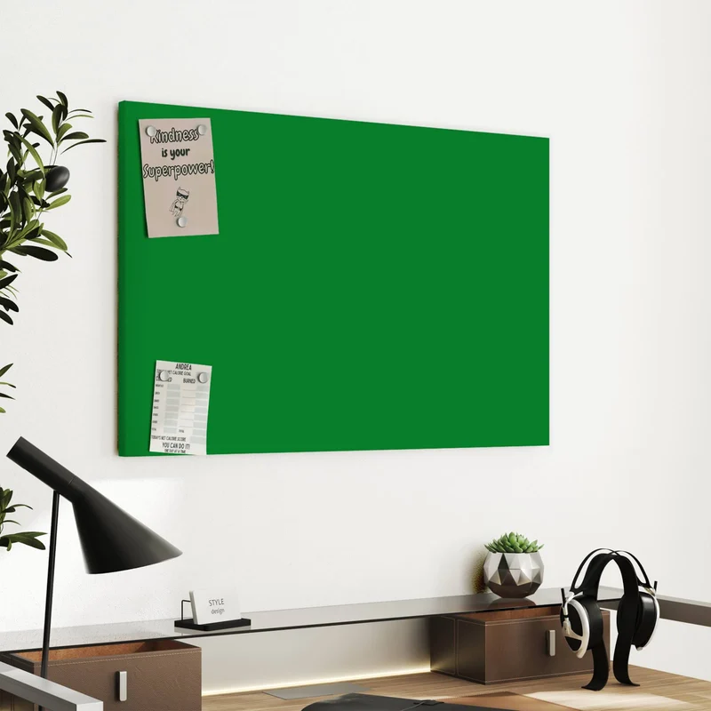 Metall Magnettafel - Smaragdgrün