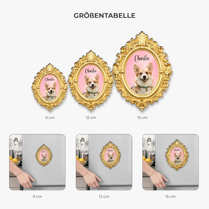 [3D-Optik] Bilder Von Haustieren - Personalisiertes Geschenk | Acryl Magnet