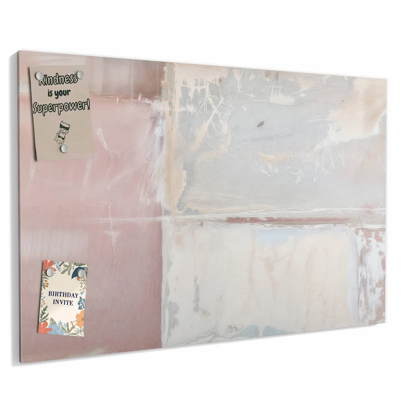 Metall Magnettafel - Farbflächen in Rosa