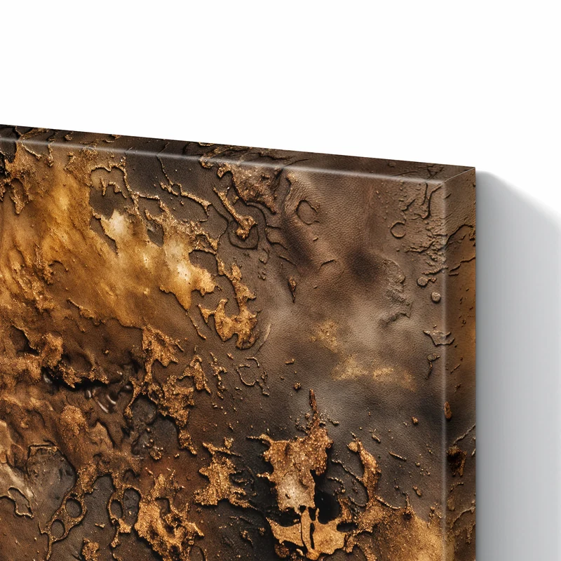 Metall Magnettafel - Dunkle Bronzepatina