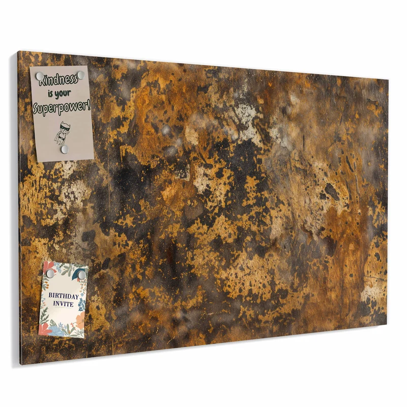 Metall Magnettafel - Rostige Textur