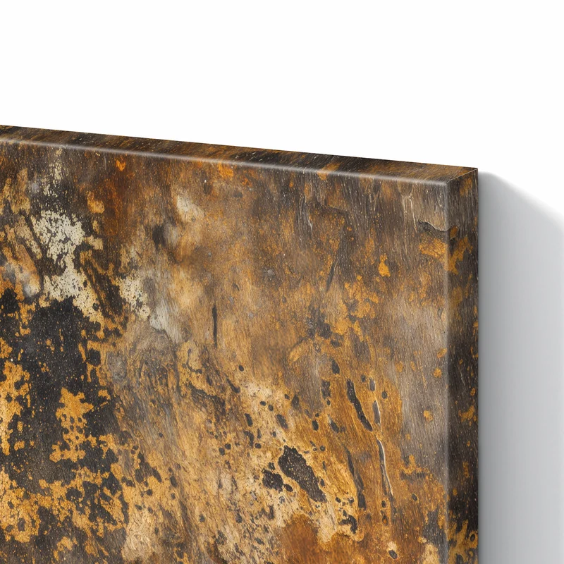 Metall Magnettafel - Rostige Textur