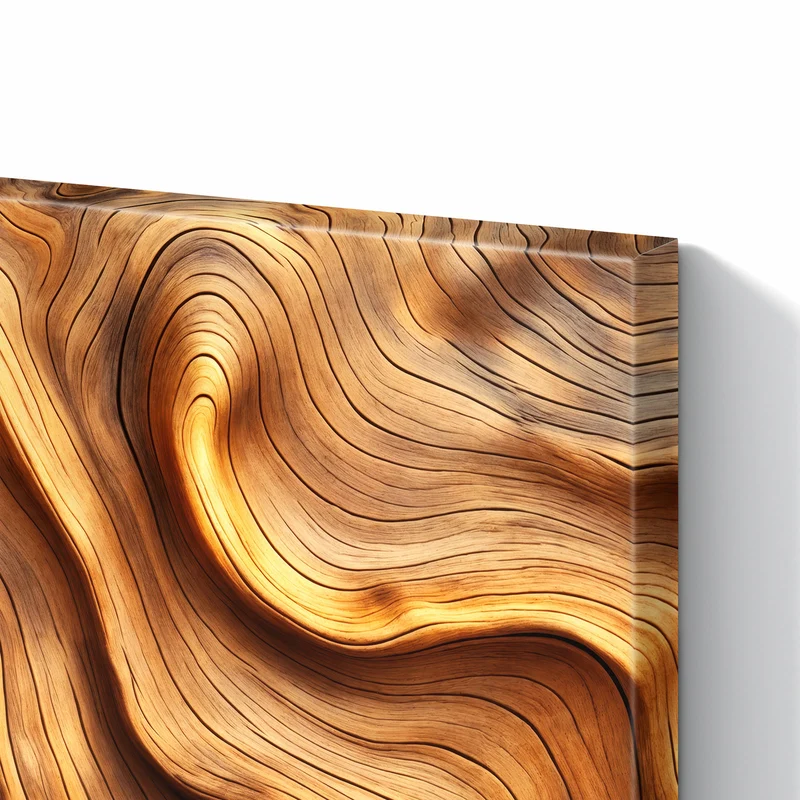 Metall Magnettafel - Wellige Holzmaserung