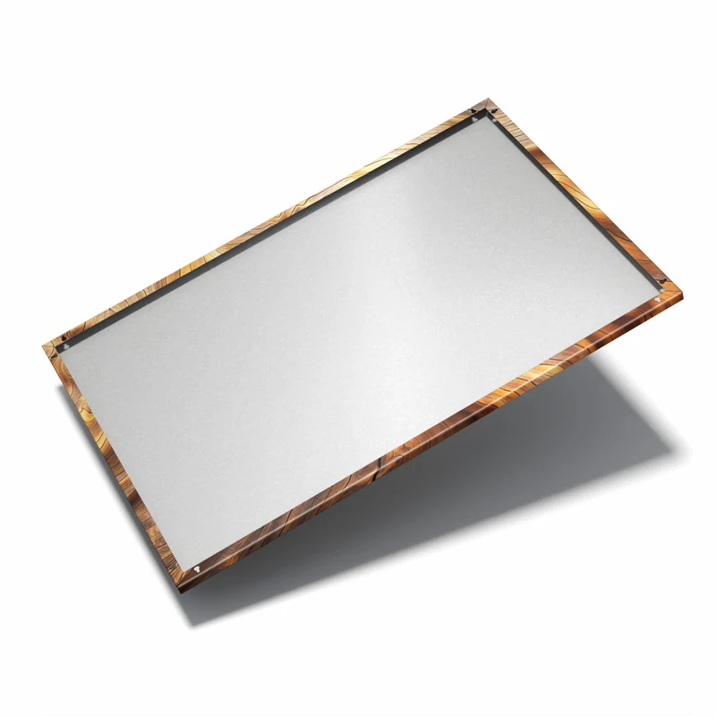 Metall Magnettafel - Wellige Holzmaserung